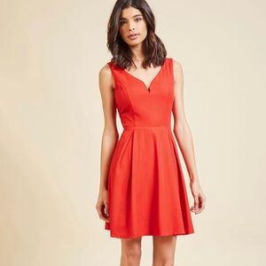 ModCloth Beyond Your Wildflower Dreams in Poppy